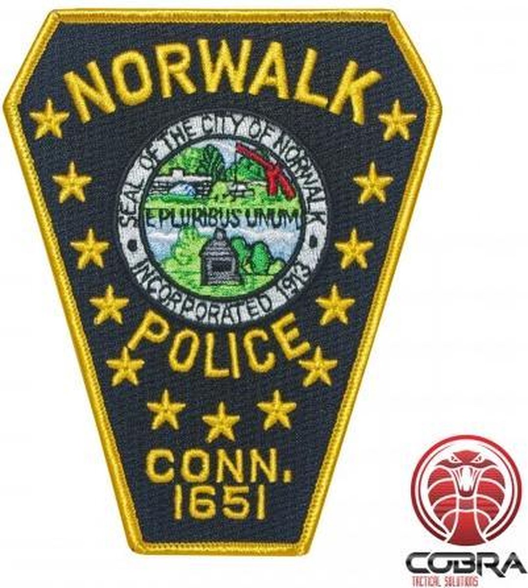 Norwalk Police geborduurde patch | Strijkpatches | Military Airsoft